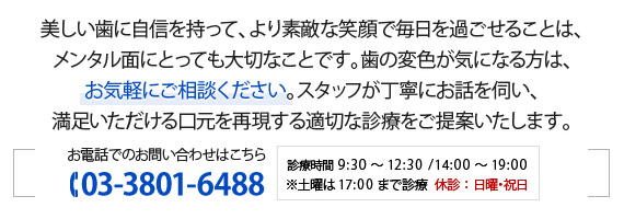 お電話でのお問い合わせはこちら 03-3801-6488